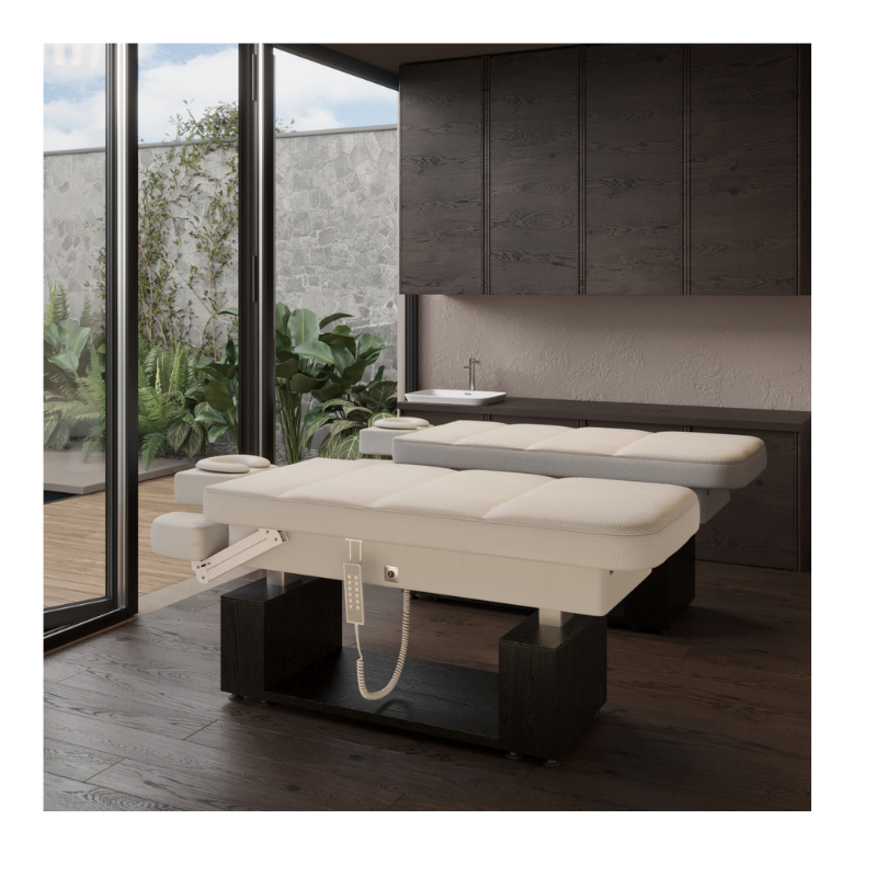 HARMONY Table de Massage et de Soins Électrique Chauffante - Ambiance centre de beauté 2 - Matelas chauffant - Malys Equipements
