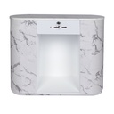 MARBRE WHITE Caisse d'accueil