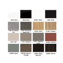 RENO MINI Caisse d'accueil - Laminé 1 nuancier - palette de couleur -  mobilier coiffure - meuble coiffure - comptoir caisse - Malys Equipements