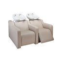 ALBA SOFA RELAX VIBROMASSAGE Champú 2 plazas  (Cuenca: Blanc, Couleur de revêtement: P3 - Crème)