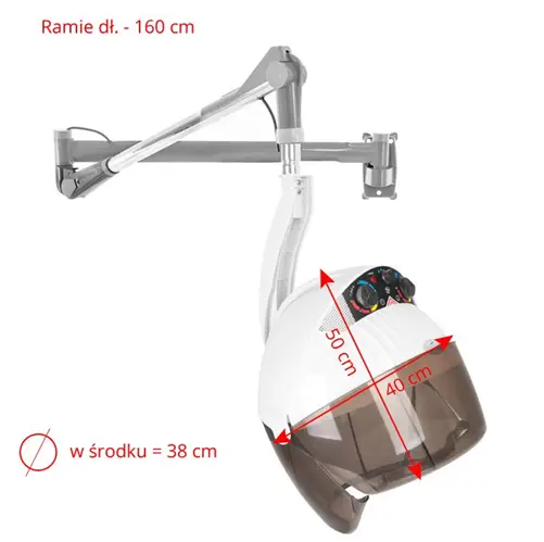 AUREA Casque de coiffure avec bras articulé dimensions